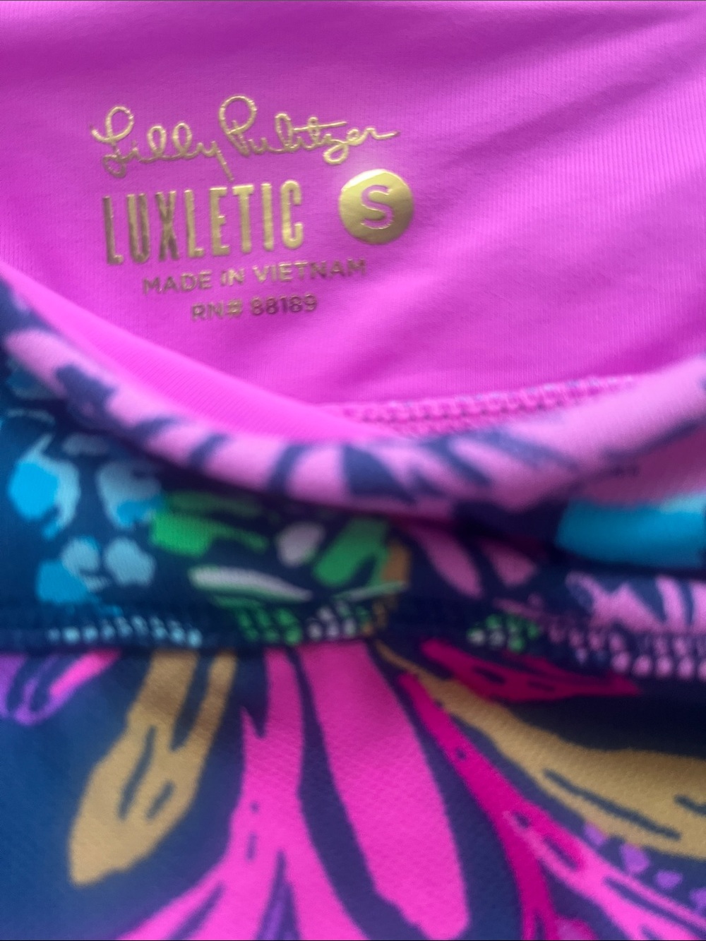Lilly Pulitzer Luxletic Skirt Skort Aegean Navy Calypso Coast Bessie Size S - Picture 5 of 9
